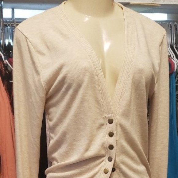 So Perla Beige Cardigan NWT - Picture 1 of 5